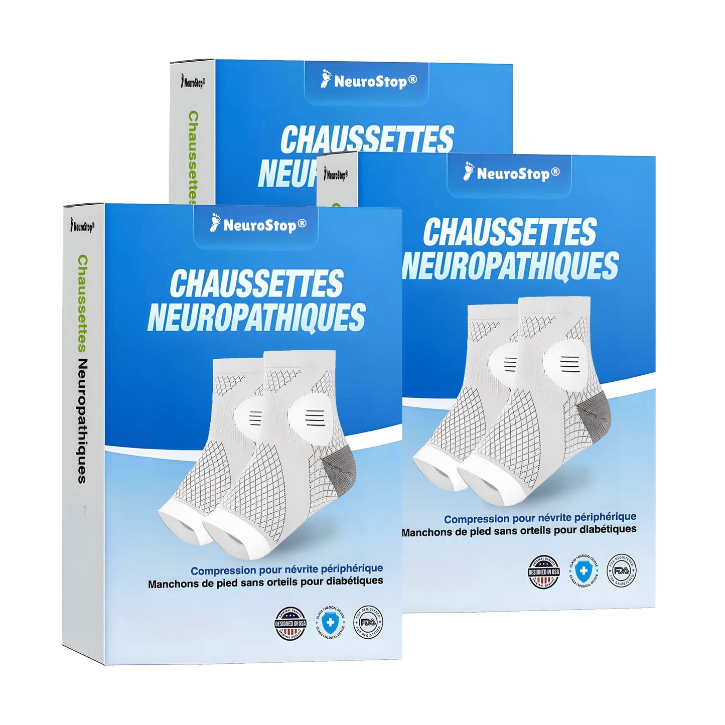 Chaussette Neuropathique | NeuroStop®